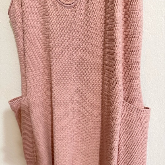 Pink Knit Oversized Baggy Jumpsuit Playsuit Pockets Small - Picture 7 of 8